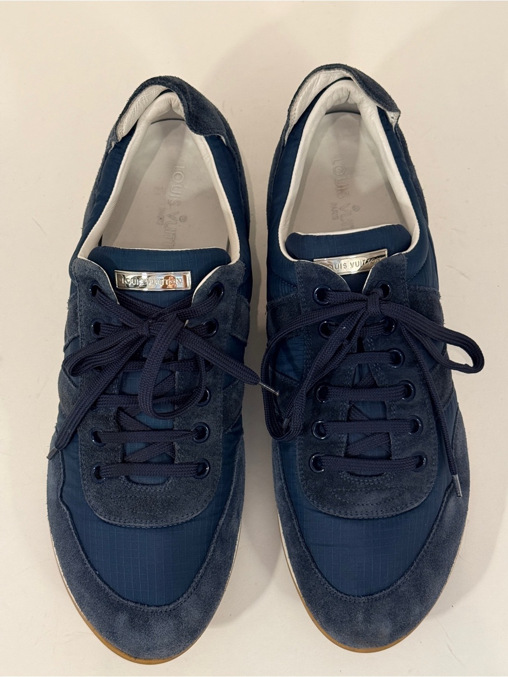 Louis Vuitton Men’s Navy & Dark Blue Low-Top Sneakers